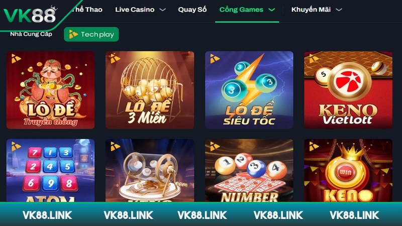 xổ số vk88 có nhiều hình thức cá cược